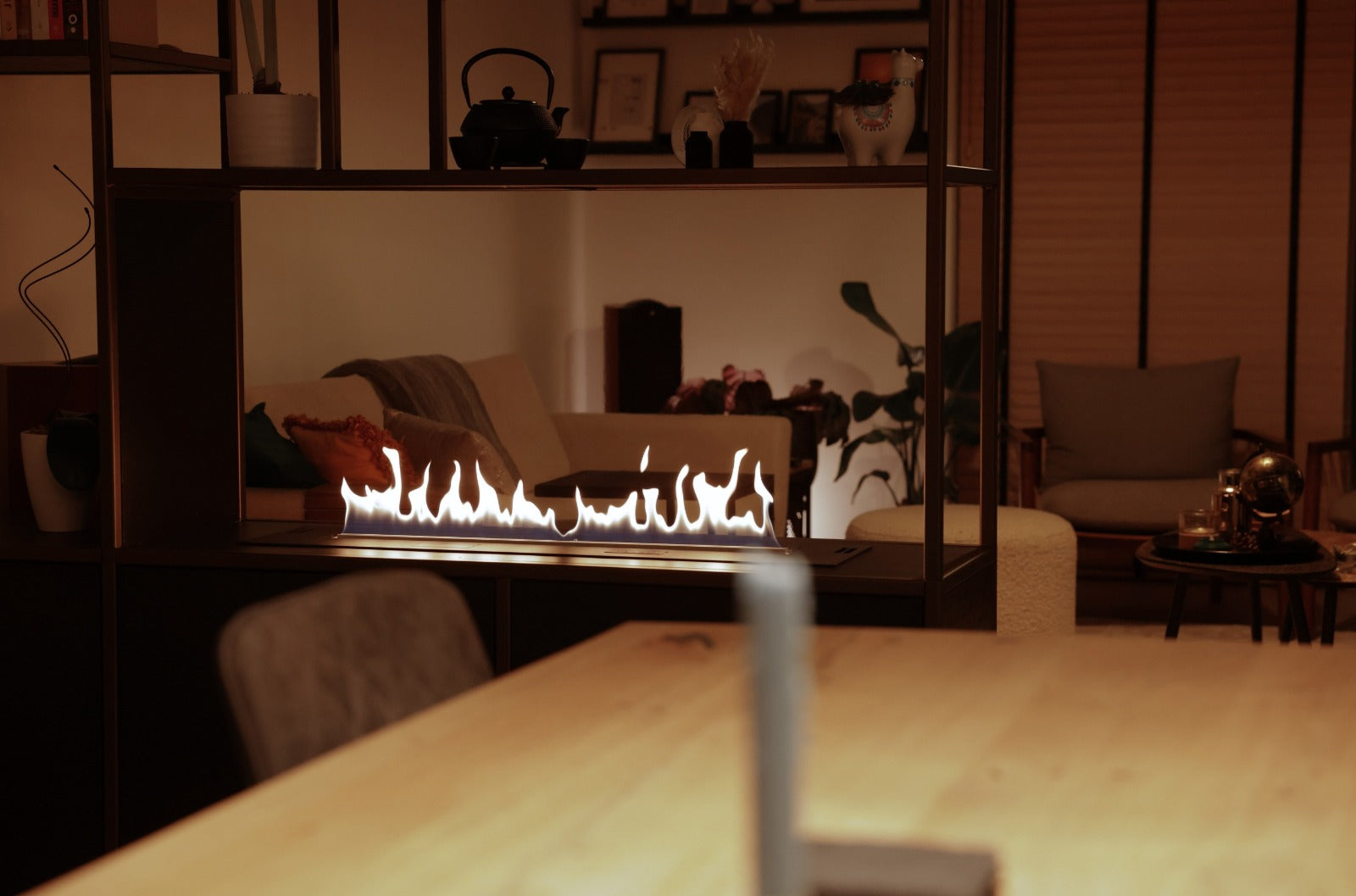 Bioethanol Kamin Tv-Wand Einbau Wohnzimmer Modern - Capelle aan den IJssel - Niederlande, Referenz 1