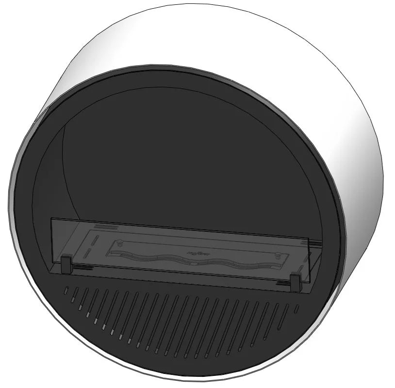 3D-Modell Bioethanol Wandkamin INCYCLE SLIM InFire SlimFire Rund Bio Ethanol Wandofen Kamin Wandmontage