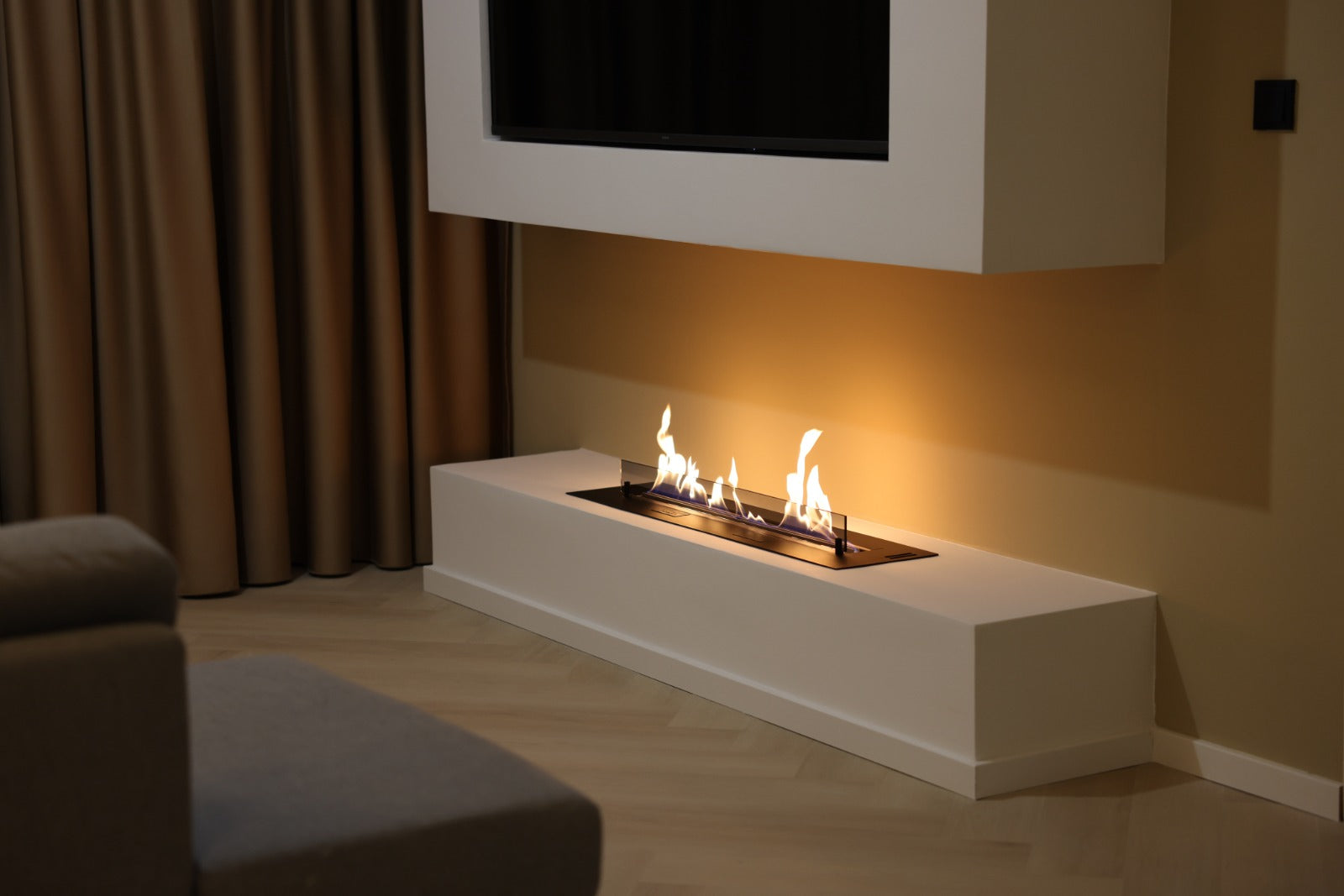 Bioethanol Kamin Wohnwand Tv-Wand Wohnzimmer - Neeroeteren - Belgien, Referenz 1
