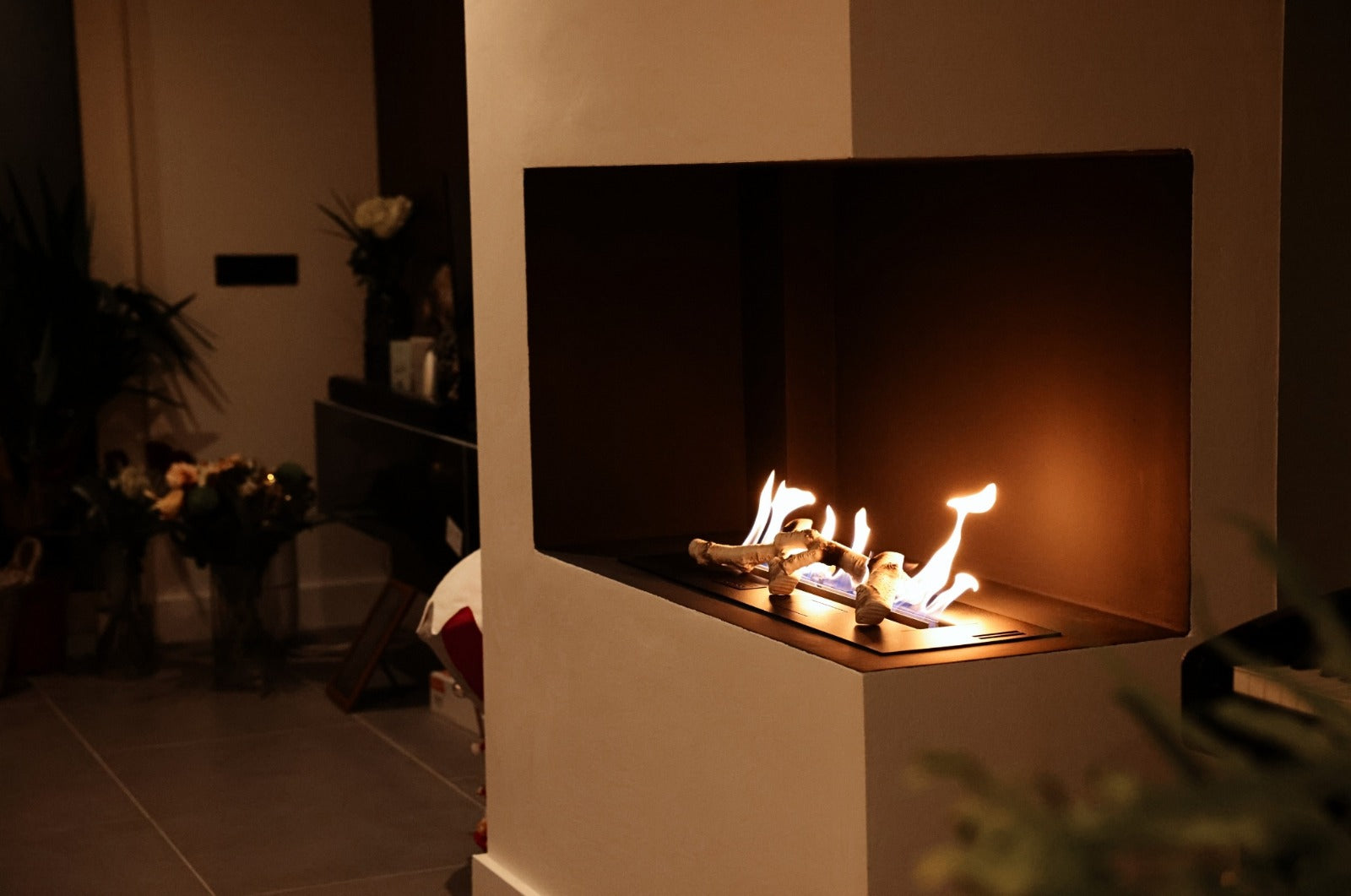 Bioethanol Smartfire A4 Eckkamin Trockenbau Wohnzimmer - Den Haag - Niederlande, Referenz 2