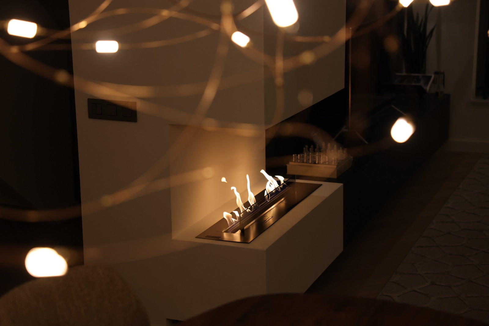 Dreiseitiger Bioethanol Kamin Smartfire Tv-Wand Wohnwand - Rotterdam - Niederlande, Referenz 2