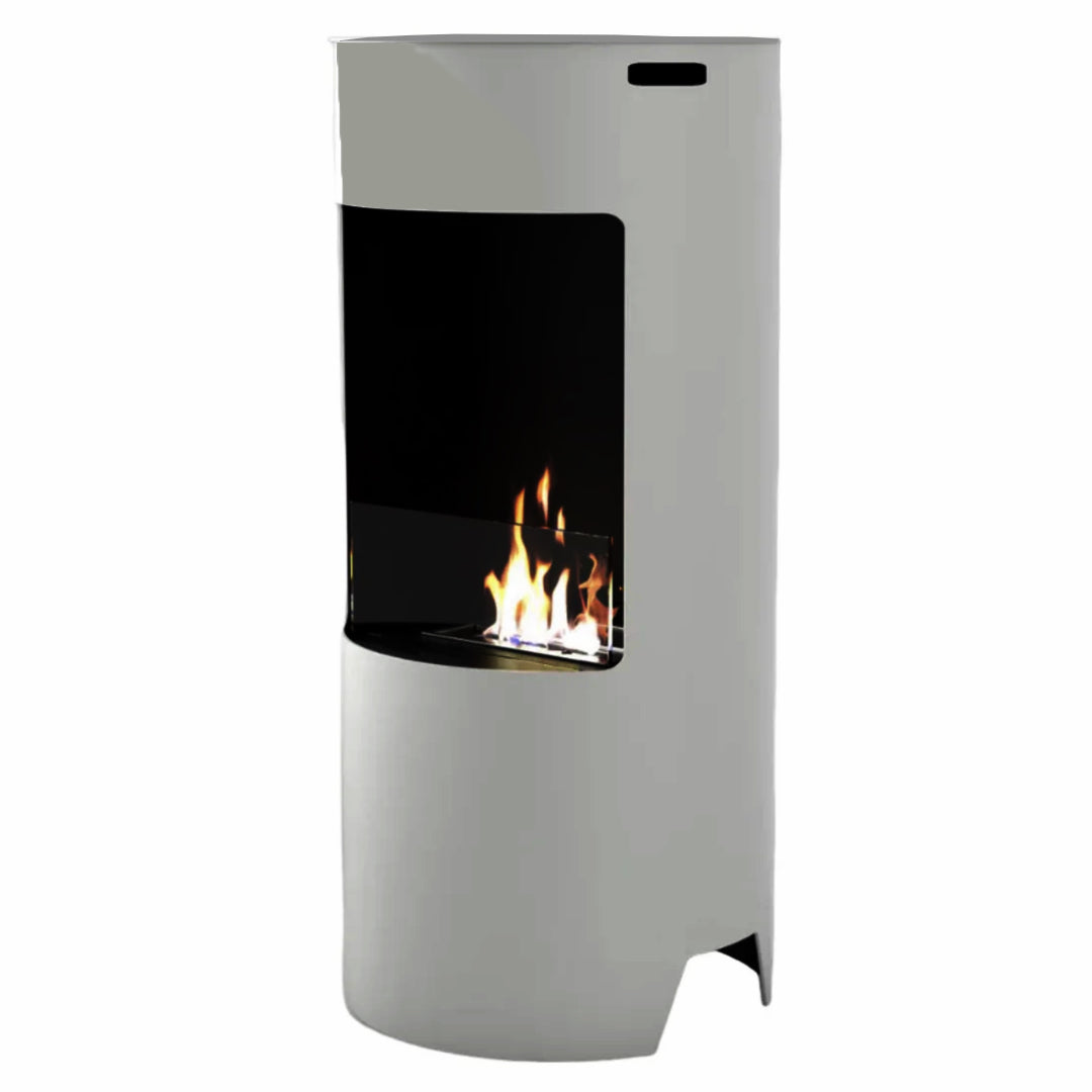 Freistehender Bioethanol Standkamin - LECCO Weiss