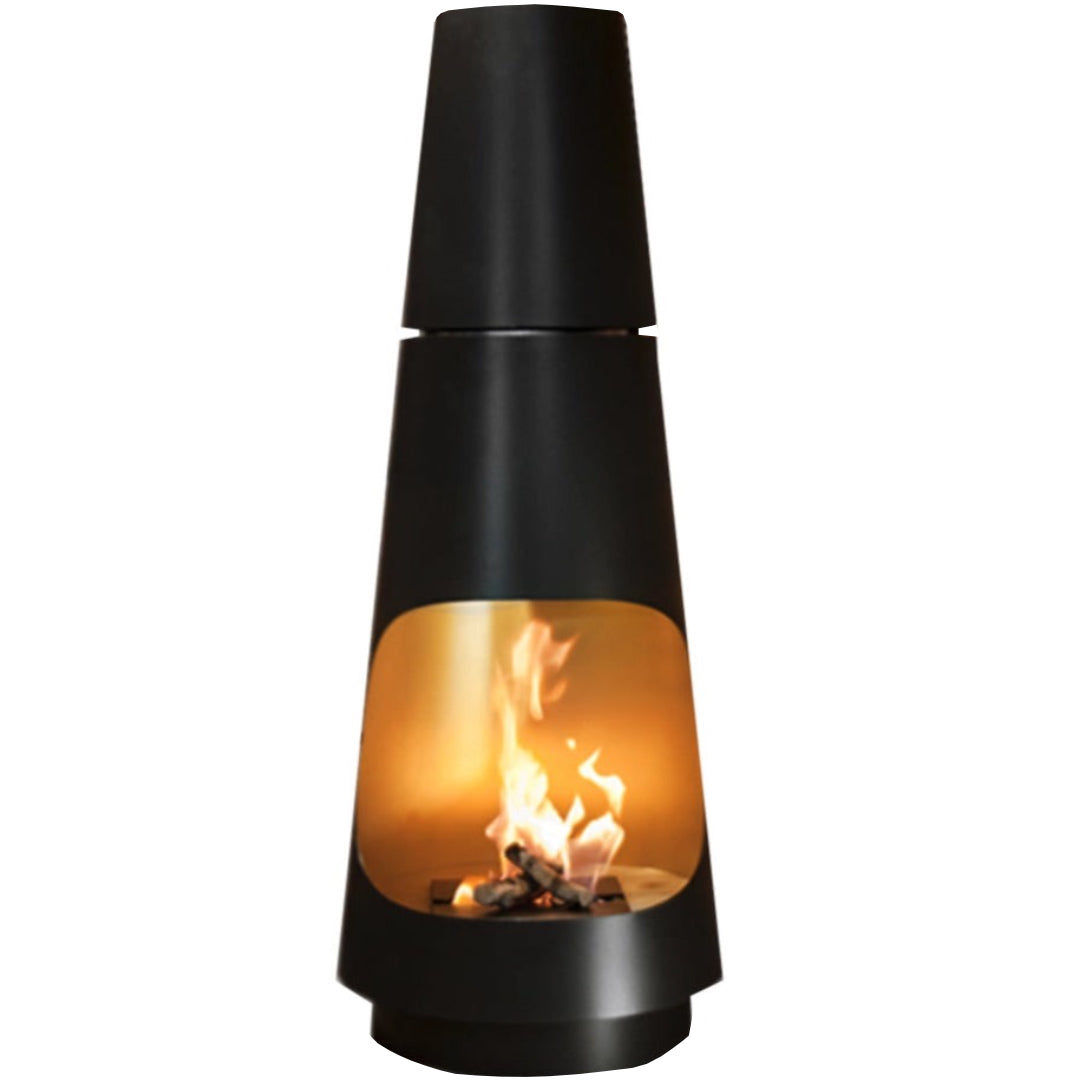Ethanol Standkamin 80cm Rund - Bio Ethanol Kamin Für Garten & Wohnzimmer