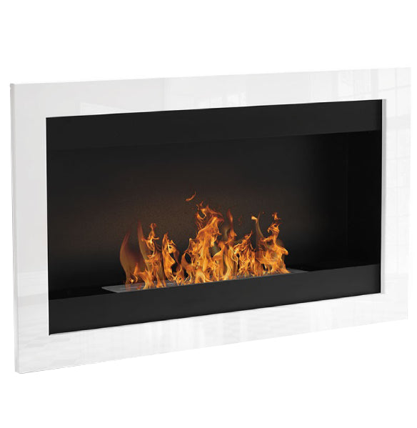 Bioethanol Wandkamin / Einbaukamin - Sevenfire Weiß