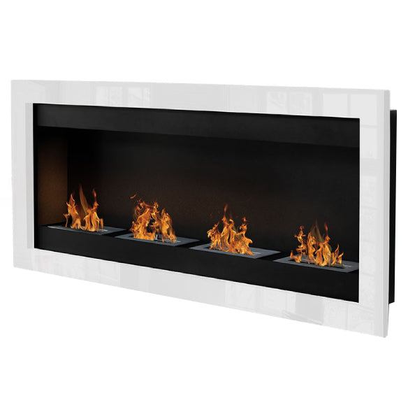 Bioethanol Wandkamin / Einbaukamin - Sevenfire XL-4 Weiß
