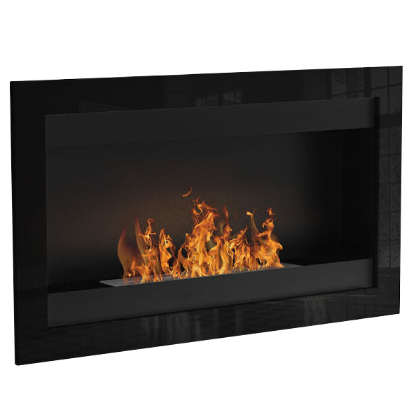 Bioethanol Wandkamin / Einbaukamin - Sevenfire Schwarz