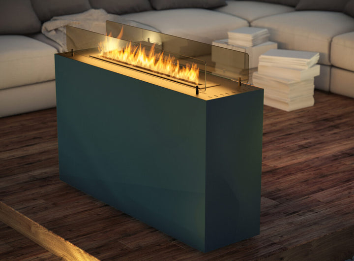 Freistehender Bioethanol Standkamin - INCUBE Weiss