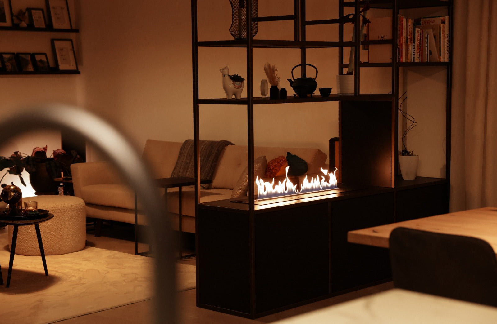 Bioethanol Kamin Tv-Wand Einbau Wohnzimmer Modern - Capelle aan den IJssel - Niederlande, Referenz 3