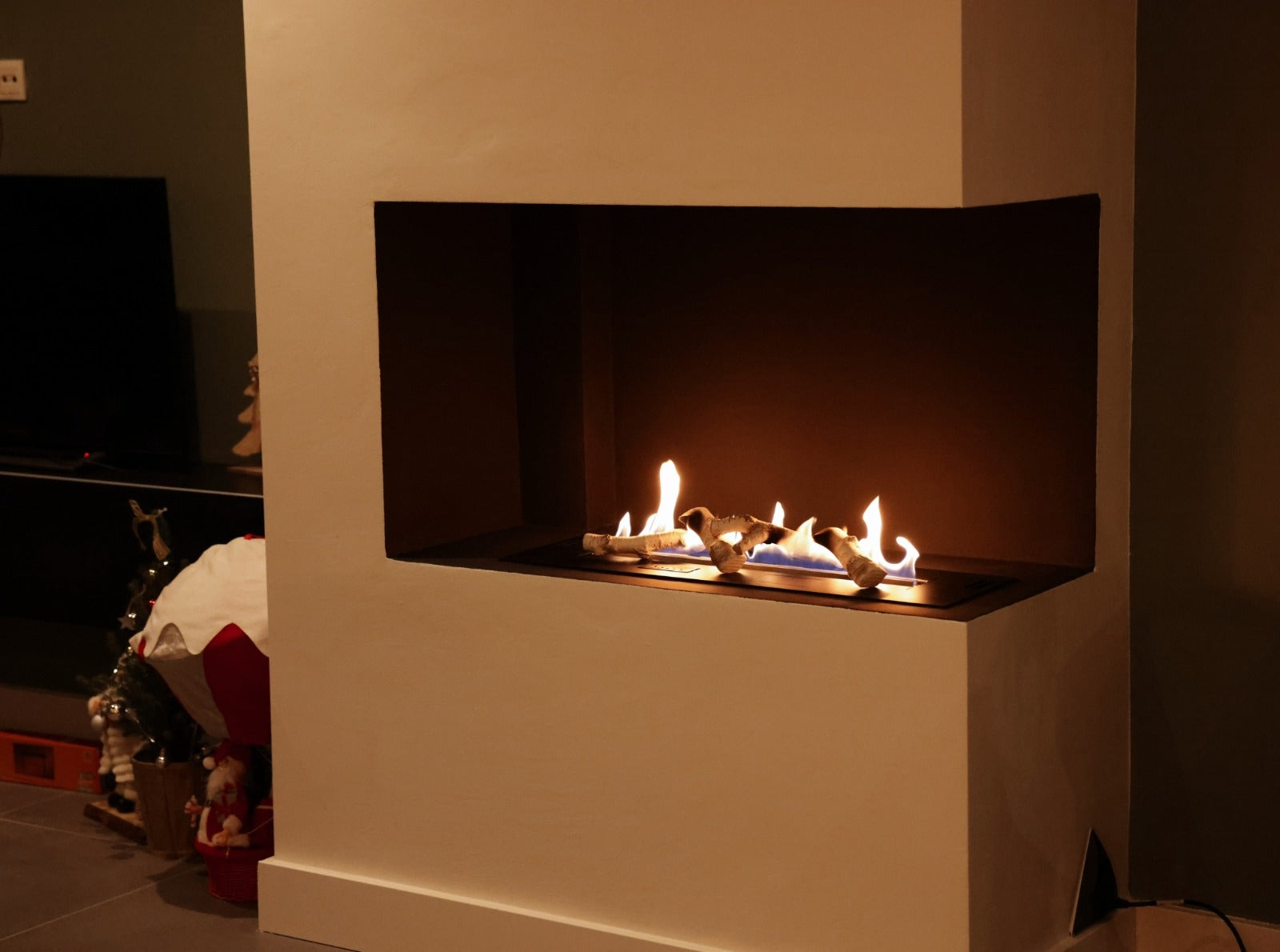 Bioethanol Smartfire A4 Eckkamin Trockenbau Wohnzimmer - Den Haag - Niederlande, Referenz 1