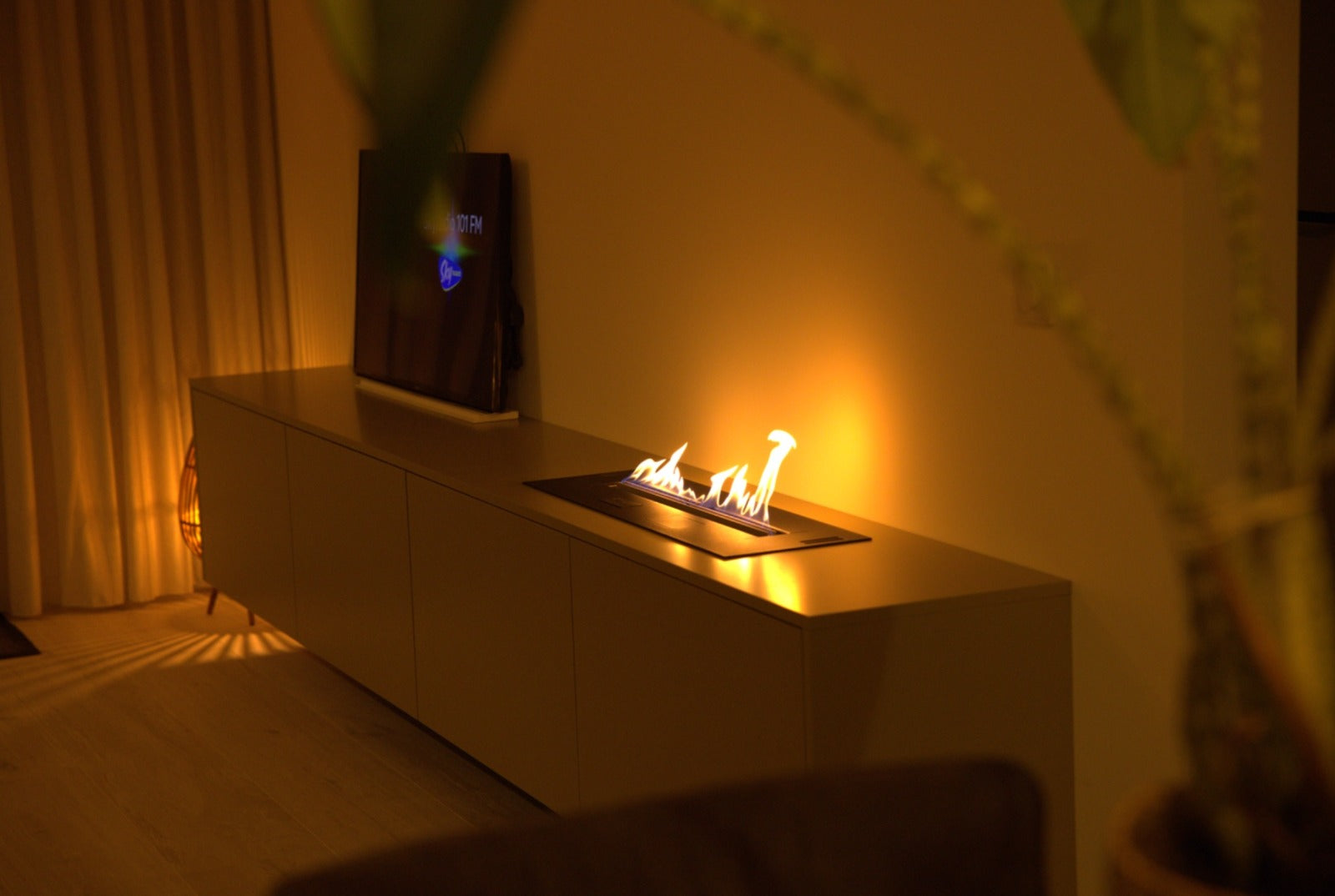Smartfire A4 Bioethanol Lowboard Tv-Wand Wohnzimmer - Groningen - Niederlande, Referenz 1