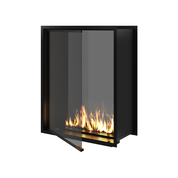 Bioethanol Einbau Tunnelkamin Vollglas Vertikal FAME 100x100 Produktansicht