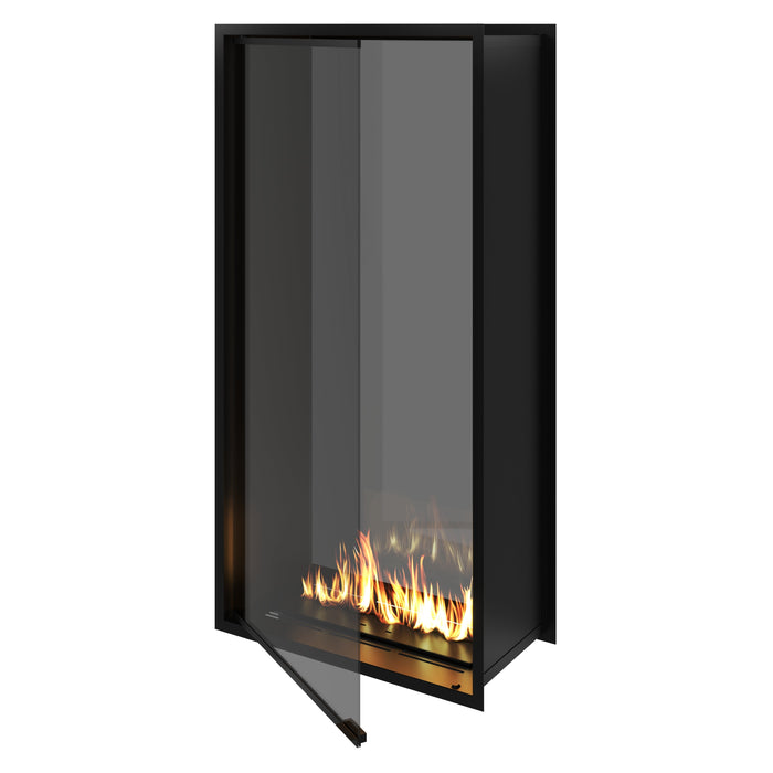 Bioethanol Einbau Tunnelkamin Vollglas Vertikal FAME 100x160 Produktansicht