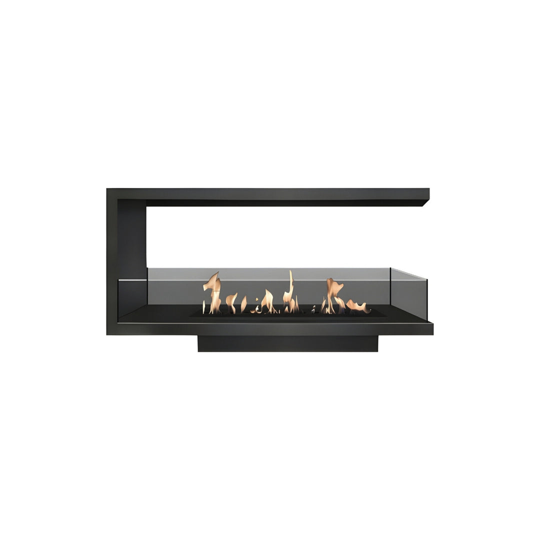 Dreiseitiger Bioethanol Einbaukamin U - SAINT 90