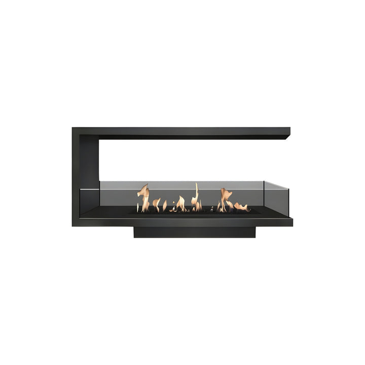 Dreiseitiger Bioethanol Einbaukamin U - SAINT 90