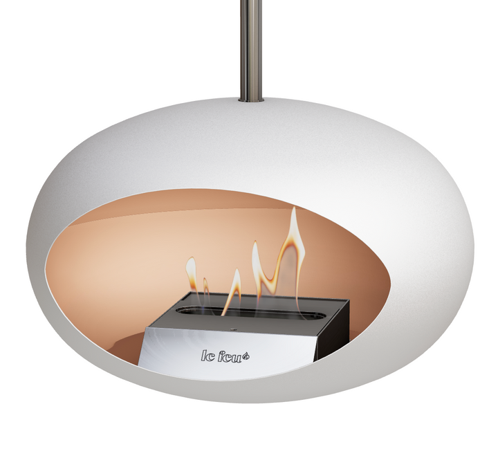 Bioethanol Deckenkamin - Le Feu DOME SKY WEISS/EDELSTAHL