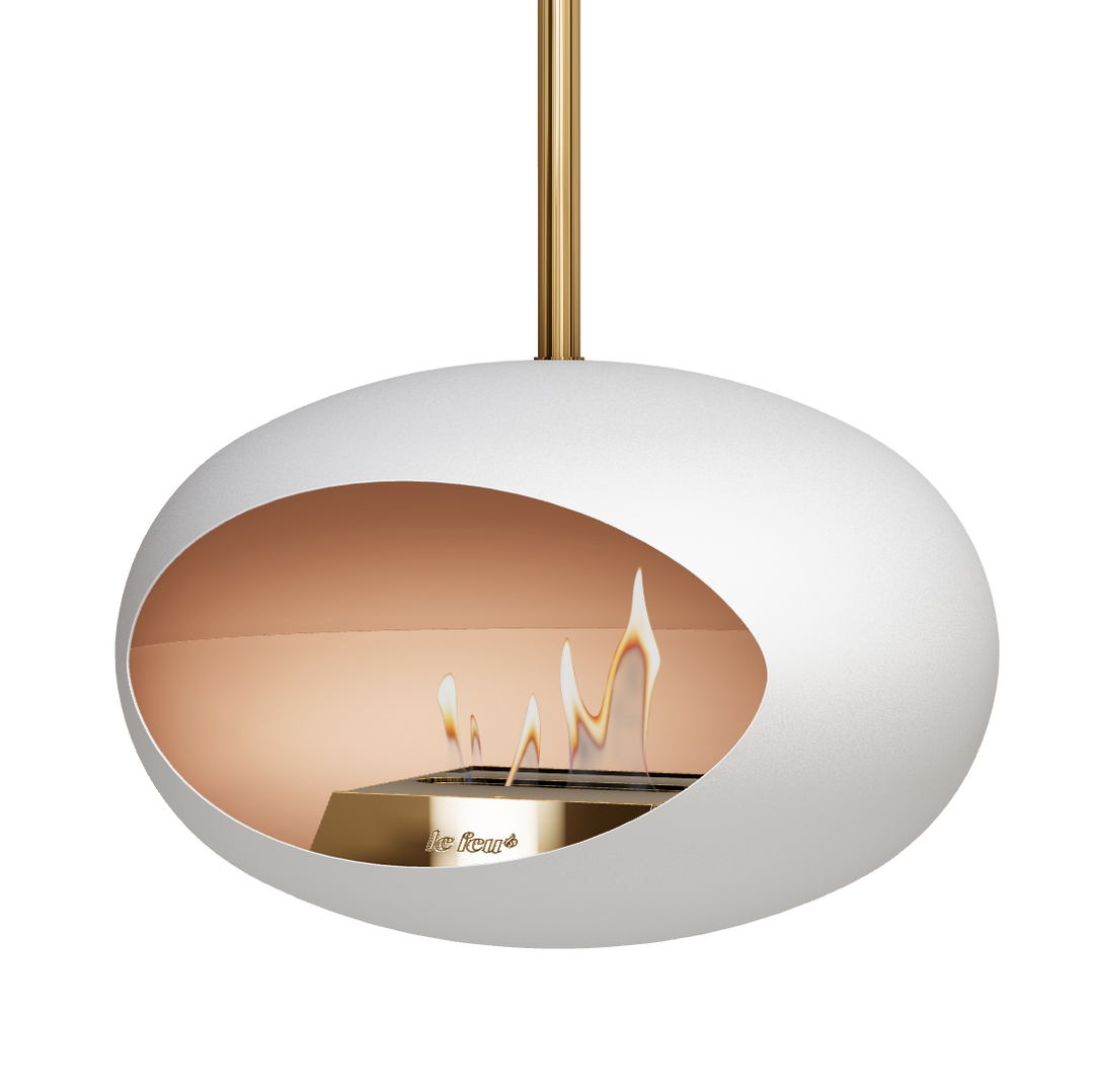 Bioethanol Deckenkamin - Le Feu DOME SKY WEISS/GOLD