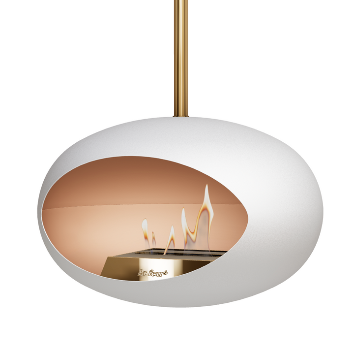 Bioethanol Deckenkamin - Le Feu DOME SKY WEISS/GOLD