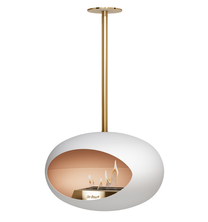 Bioethanol Deckenkamin - Le Feu DOME SKY WEISS/GOLD