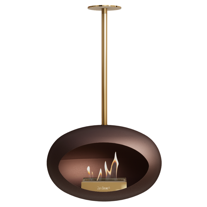 Bioethanol Deckenkamin - Le Feu DOME SKY MOKKA/GOLD
