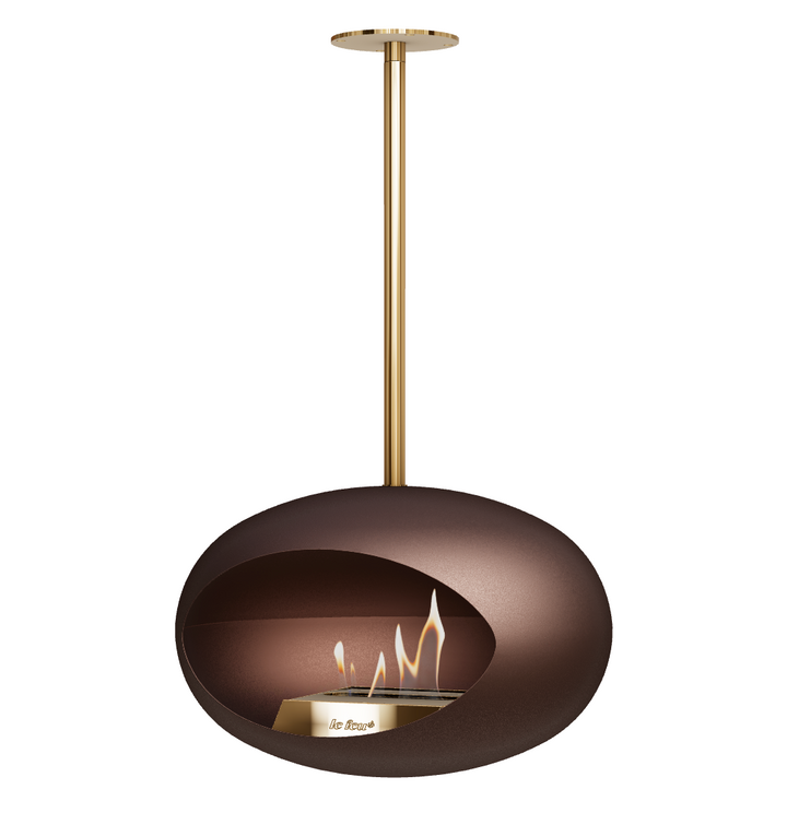 Bioethanol Deckenkamin - Le Feu DOME SKY MOKKA/GOLD