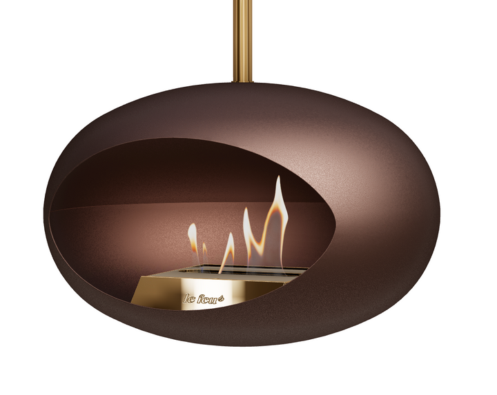 Bioethanol Deckenkamin - Le Feu DOME SKY MOKKA/GOLD
