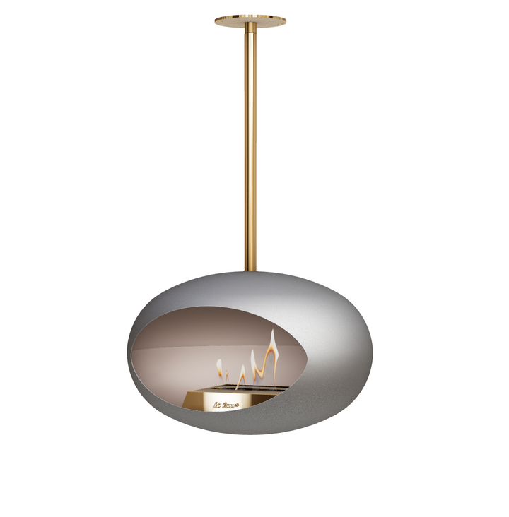 Bioethanol Deckenkamin - Le Feu DOME SKY NICKEL/GOLD