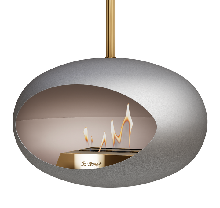 Bioethanol Deckenkamin - Le Feu DOME SKY NICKEL/GOLD