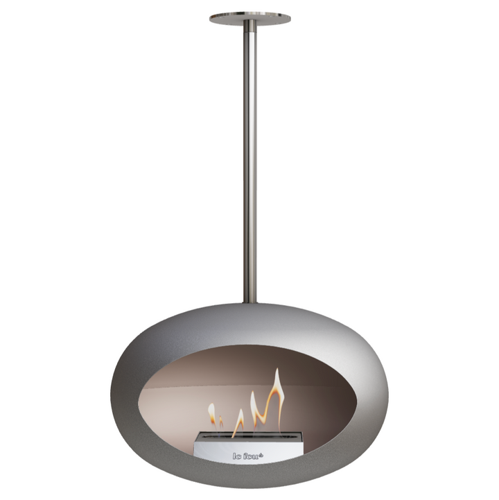 Bioethanol Deckenkamin - Le Feu DOME SKY NICKEL/EDELSTAHL