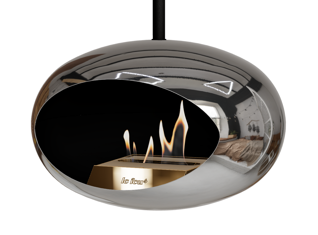 Bioethanol Deckenkamin - Le Feu DOME SKY SW/CHROME SILBER/GOLD