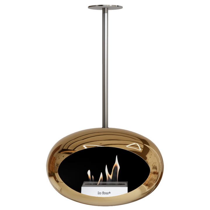 Bioethanol Deckenkamin - Le Feu DOME SKY CHROME GOLD/RVS