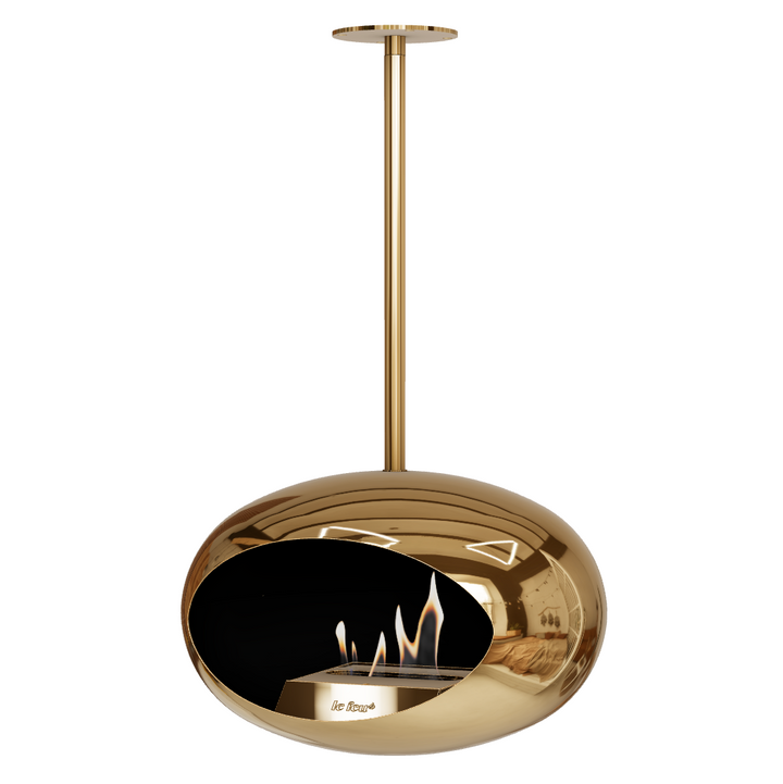 Bioethanol Deckenkamin - Le Feu DOME SKY CHROME GOLD/GOLD