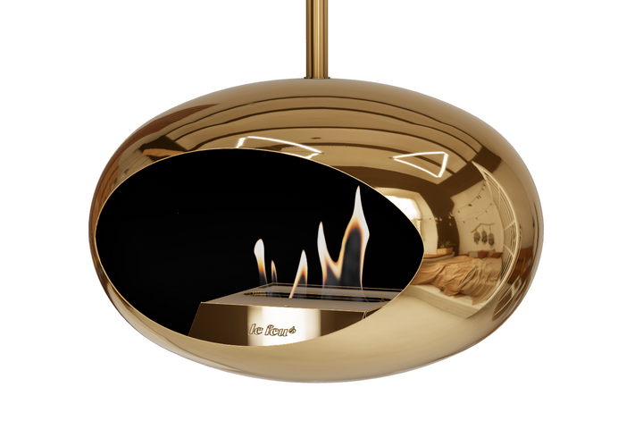 Bioethanol Deckenkamin - Le Feu DOME SKY CHROME GOLD/GOLD