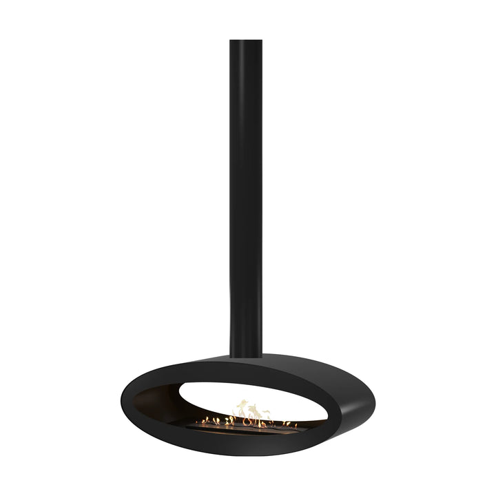 Bioethanol Deckenkamin Haengekamin Decke Kamin Ethanol Deckenmontage TUBE 2Side Schwarz 100cm Wild Flame