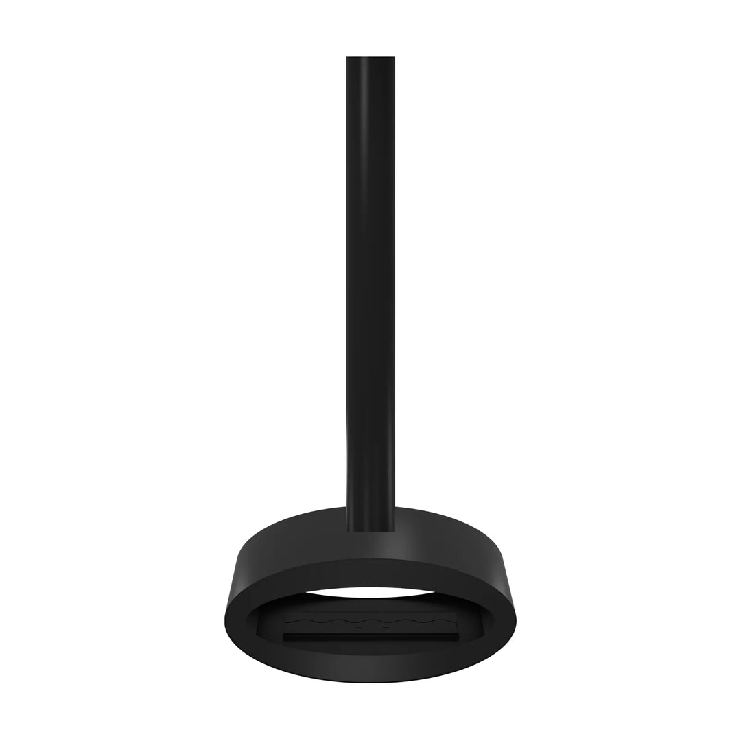 Bioethanol Deckenkamin Haengekamin Decke Kamin Ethanol Deckenmontage TUBE 2Side Schwarz 80cm Wild Flame Frontal