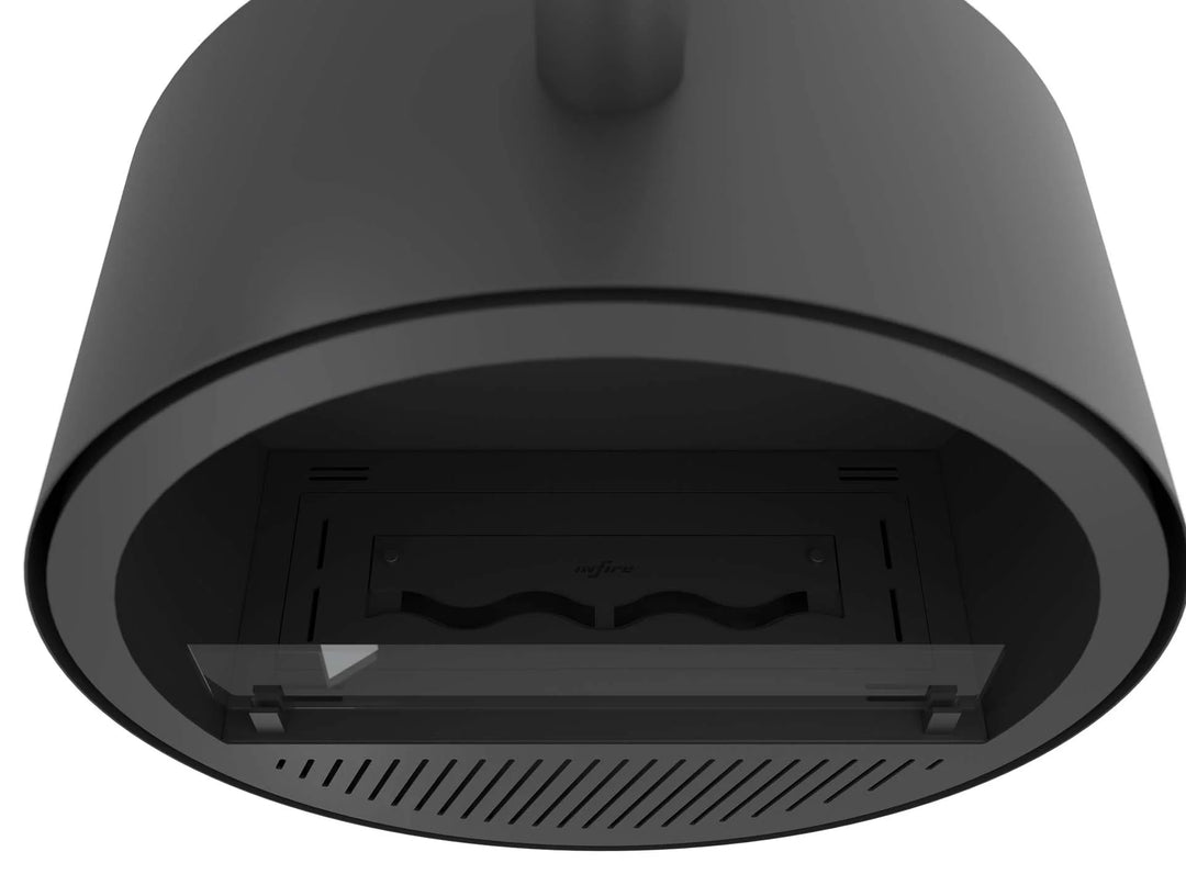 Bioethanol Deckenkamin INCYCLE Slim InFire SlimFire Bio Ethanol Decke Deckenmontage Kamin Ofen Draufsicht