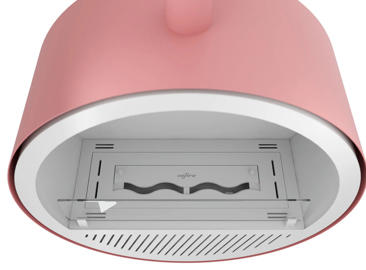 Bioethanol Deckenkamin INCYCLE Slim InFire SlimFire Bio Ethanol Decke Deckenmontage Kamin Ofen Draufsicht Weiss Lachs