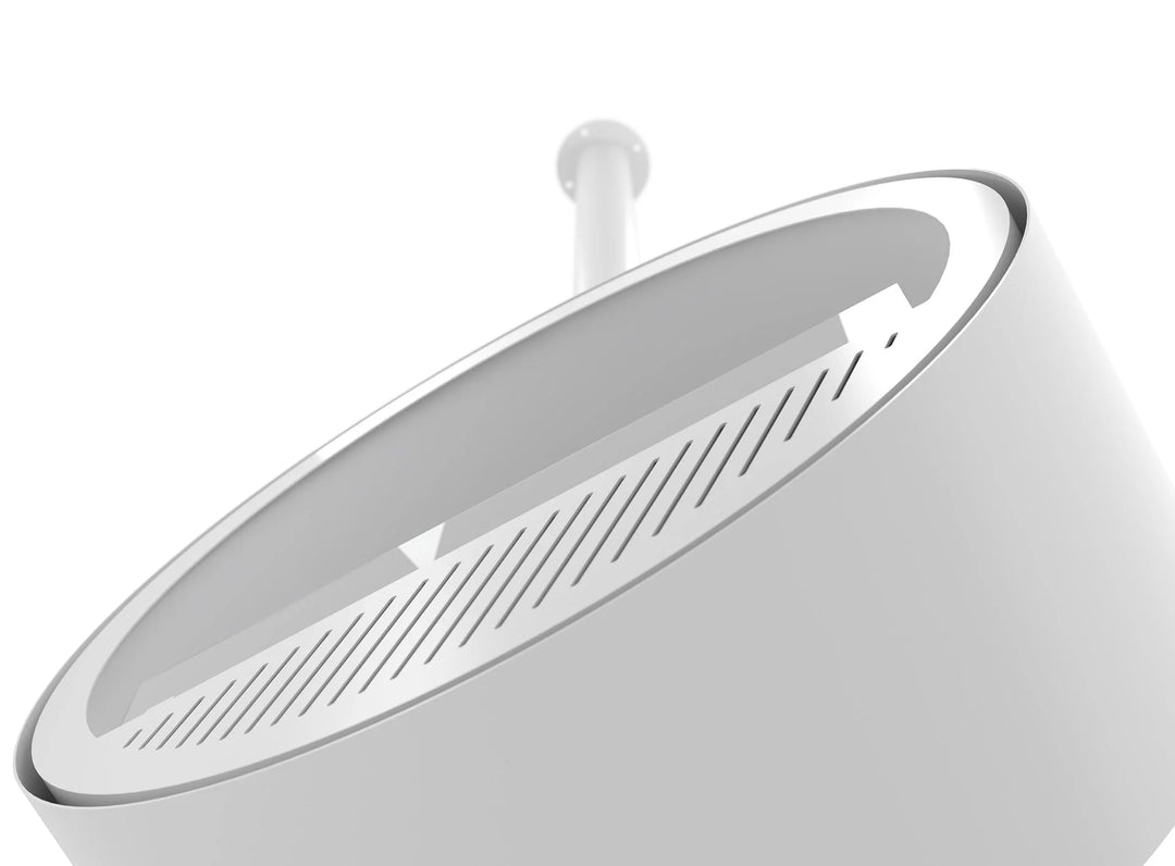 Bioethanol Deckenkamin INCYCLE Slim InFire SlimFire Weiss Bio Ethanol Decke Deckenmontage Kamin Ofen mit Glas Froschperspektive