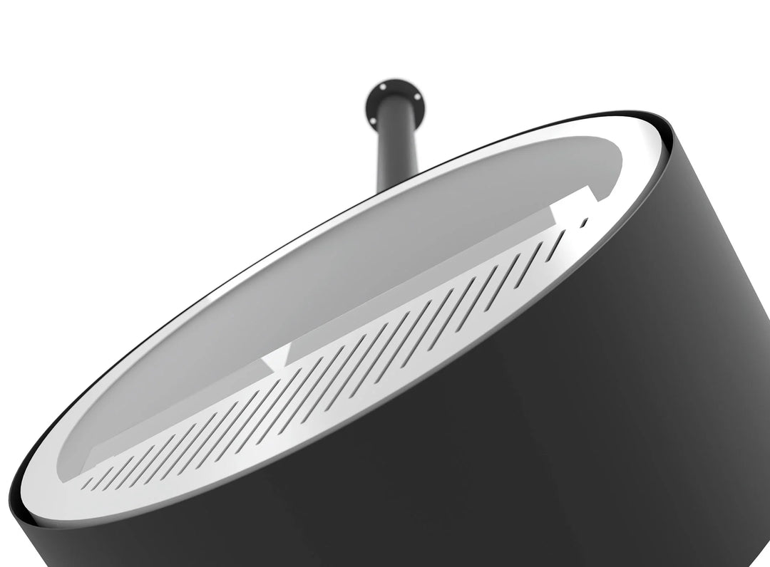 Bioethanol Deckenkamin INCYCLE Slim InFire SlimFire Weiss Schwarz Bio Ethanol Decke Deckenmontage Kamin Ofen mit Glas Froschperspektive