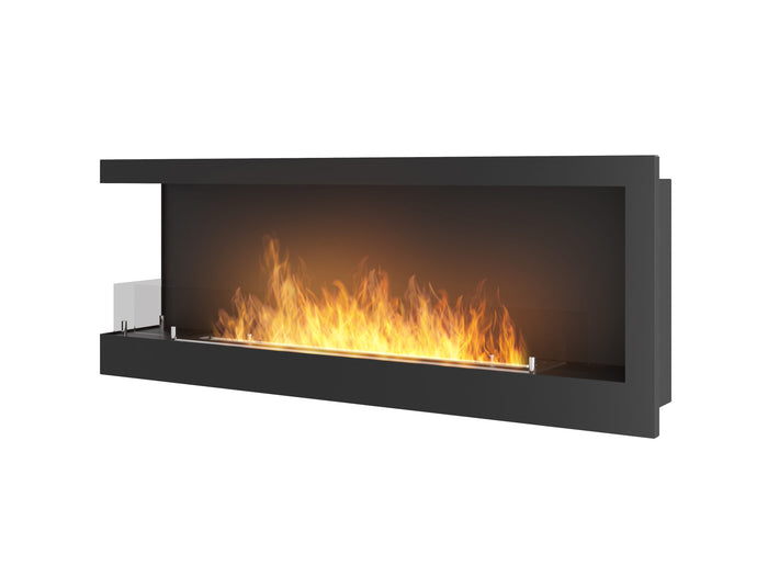Bioethanol Eck Einbaukamin CORNER 1200 L Ecke Links SimpleFire InFire mit Glas