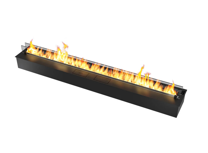 Bioethanol Einbau Brenner Einsatz Kassette ETRONIC 2000 200cm von InFire App Steuerung Pumpe Automatisch SmartFire mit zwei Glas