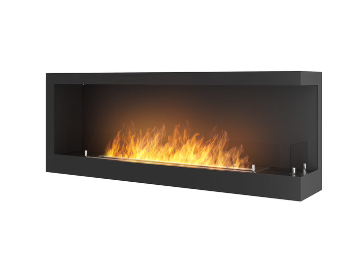 Bioethanol Einbau Eckkamin CORNER R1200 120cm SimpleFire InFire Ecke Rechts mit Glas