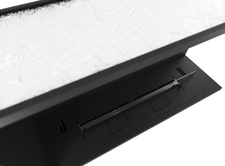 Bioethanol Einbau Eckkamin Einbaukamin Ecke Ofen ETRONIC BASIC Rechts 1000 InFire Automatisch Pumpe App Fernbedienung Draufsicht