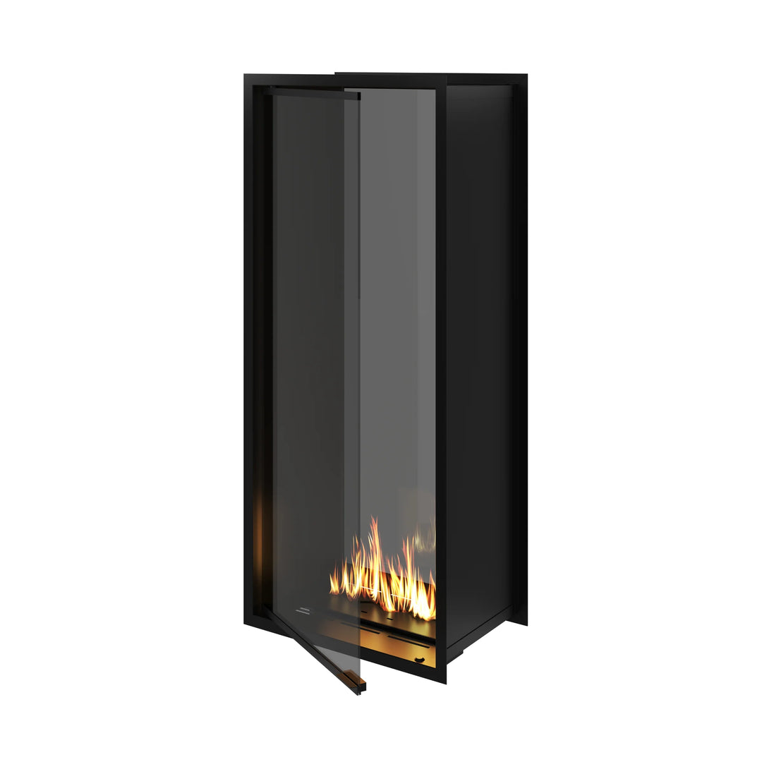 Bioethanol Einbau Tunnelkamin Zweiseitig Raumteiler Vollverglasung FAME Vertikal 60x140cm Ethanol Tunnelofen