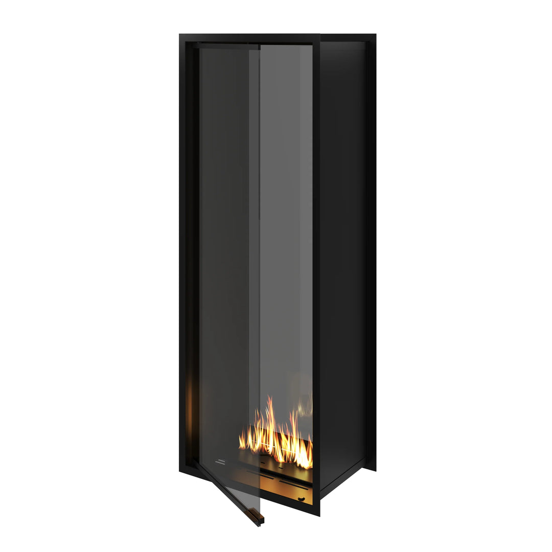 Bioethanol Einbau Tunnelkamin Zweiseitig Raumteiler Vollverglasung FAME Vertikal 60x160cm Ethanol Tunnelofen