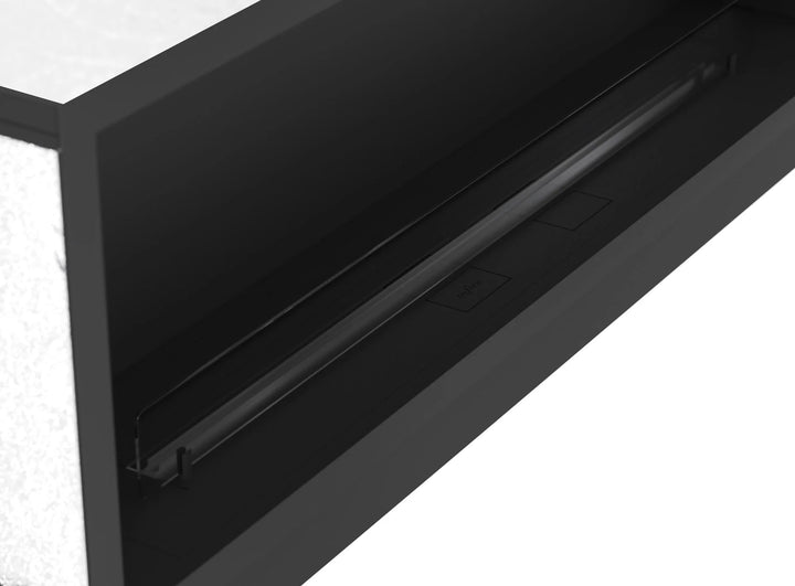 Bioethanol Einbaukamin Einbau Kamin Ofen ETRONIC BASIC INSIDE 1800 InFire Automatisch Pumpe App Fernbedienung Nahaufnahme