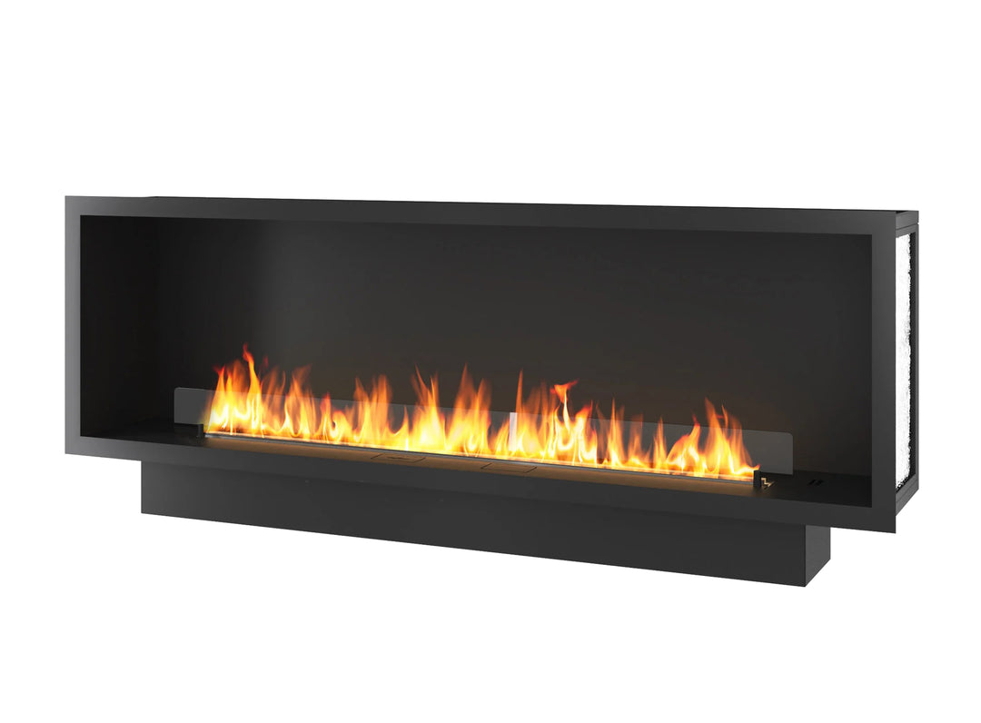 Bioethanol Einbaukamin Einbau Kamin Ofen ETRONIC BASIC INSIDE 1800 InFire Automatisch Pumpe App Fernbedienung mit Glas SmartFire