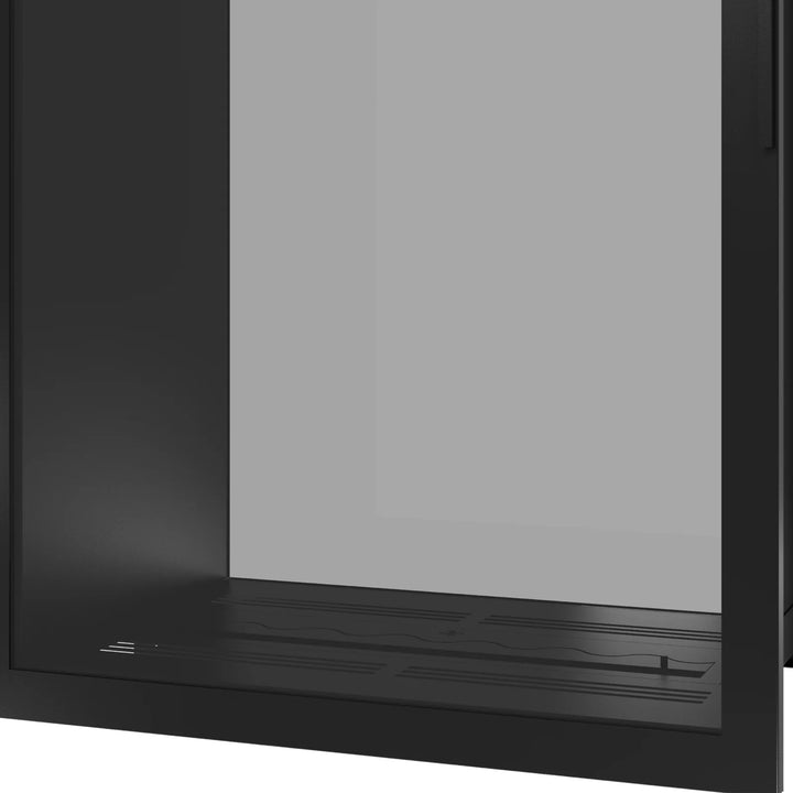 Bioethanol Tunnelkamin Zweiseitig Vertikal FAME Wild Flame Vollverglasung Raumteiler 90cm Breite Nahaufnahme