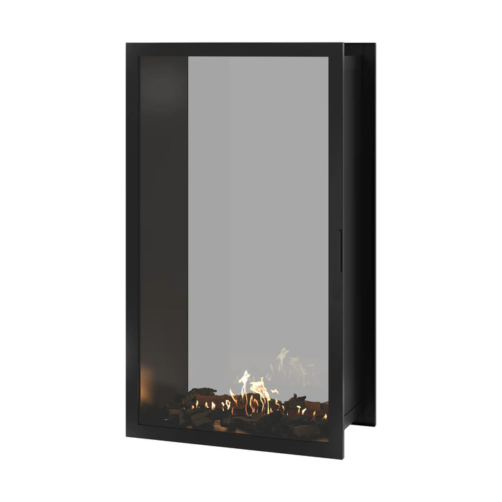 Bioethanol Tunnelkamin Zweiseitig Vertikal FAME Wild Flame Vollverglasung Raumteiler 90x160cm