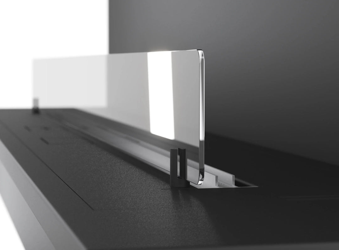 Dreiseitiger Bioethanol Einbaukamin Einbau Kamin Ofen ETRONIC BASIC INSIDE C InFire Automatisch Pumpe App Fernbedienung Nahaufnahme