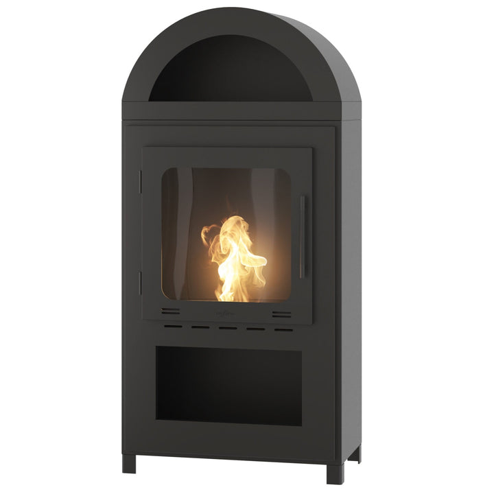 Freistehender Bioethanol Standkamin INCOZA 2 von InFire Bio Standofen stehender Bio Ethanol Kamin Frontal